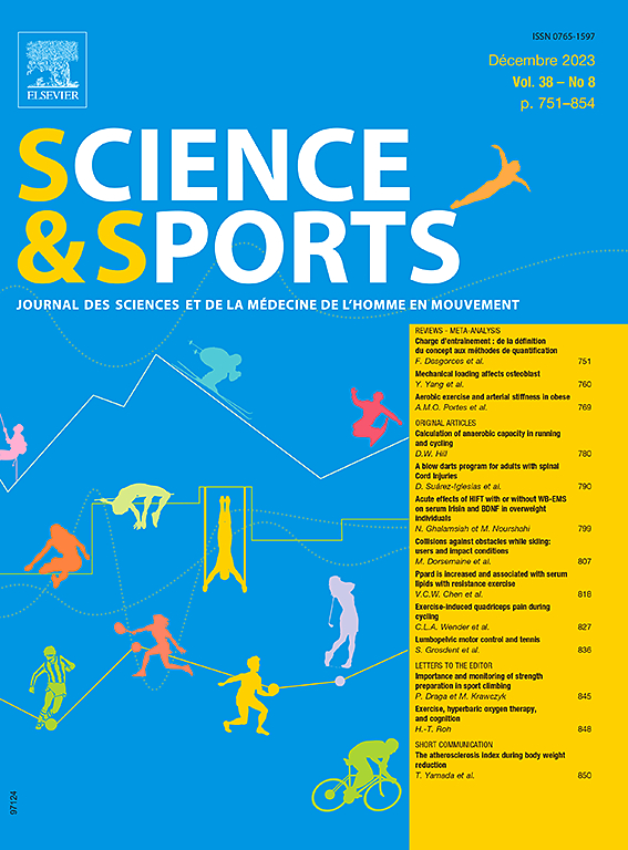 Go to journal home page - Science & Sports
